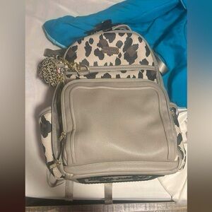 Leopard Print Beige Women's Bag